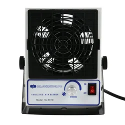 Eliminador estático SL-801D soplador de aire ionizante de CC con función de advertencia ventilador de aire ionizante sopladores ionizadores ESD