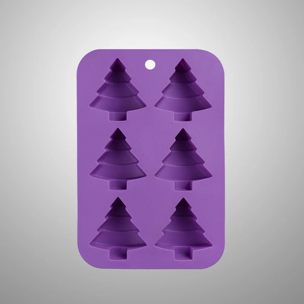 Christmas Tree Silicone Mold DIY Cake Decoration Tools Random Color Safe Healthy Food-Grade Material Easy Clean