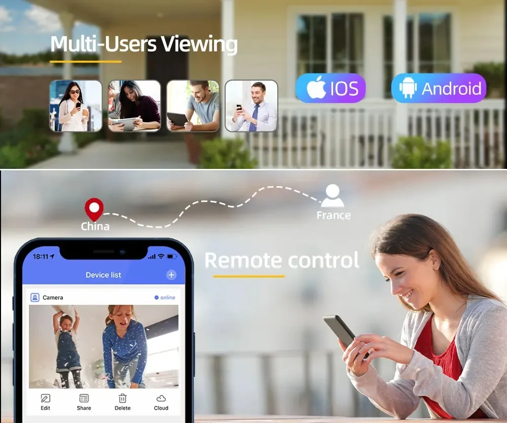 DIDSeth 4G Solar Security Camera 4MP HD - Dual WiFi/4G 360° PTZ Color Night Vision IP66 Waterproof Outdoor CCTV Surveillance