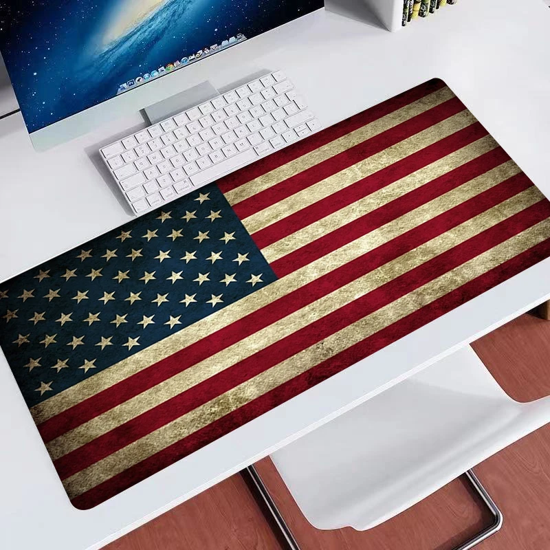 

Mousepad Gamer Flag of United States of America Laptop Keyboard Pad for Computer Mouse Game Mats 900x400 Cool Gaming Accessories