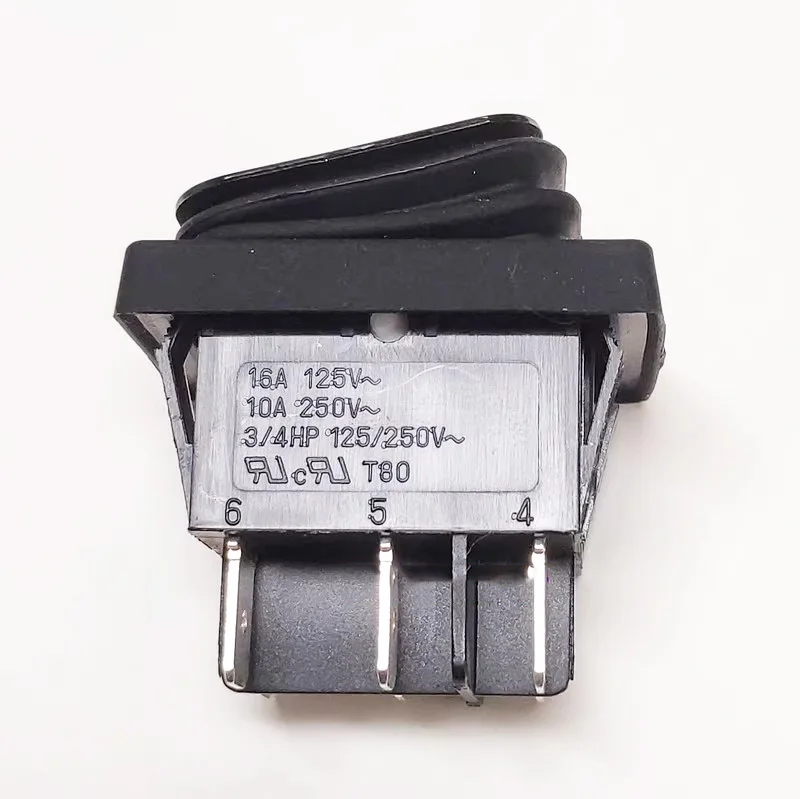 1~5PCS/LOT Six-leg two-position waterproof dustproof and oil-resistant ship-type switch RL2(P) in black