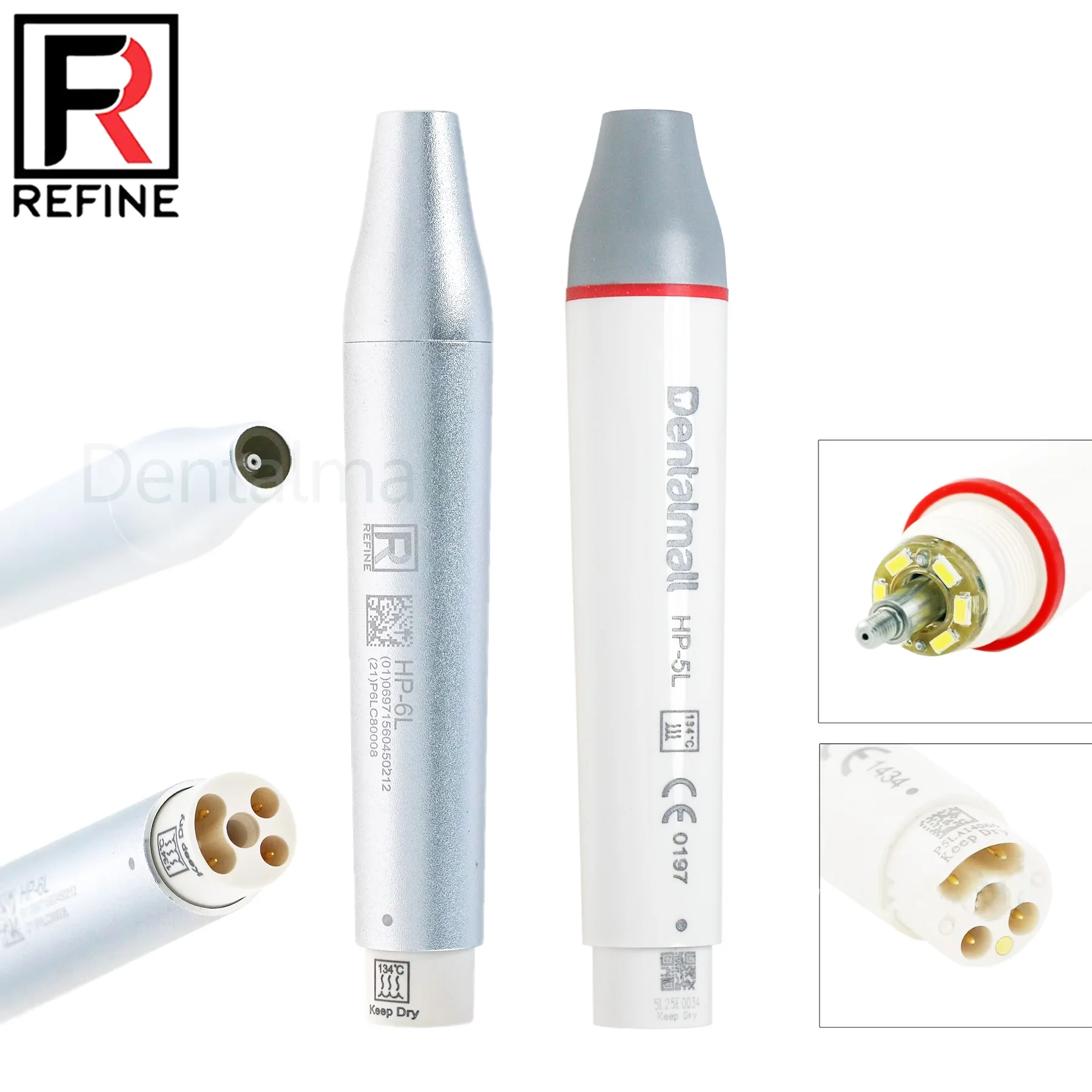 100% Refine NSK Dental Ultrasonic Scaler Handpiece LED HP-5L HP-6L Compatible with EMS Woodpecker
