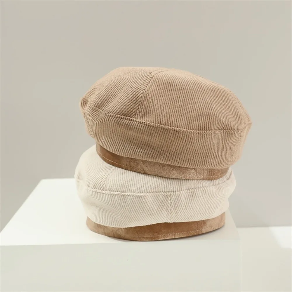 

Fashion Korean Baby Beret Spring Autumn Corduroy Beanies Cap Sweet Casual Painter Hats Boys Girls
