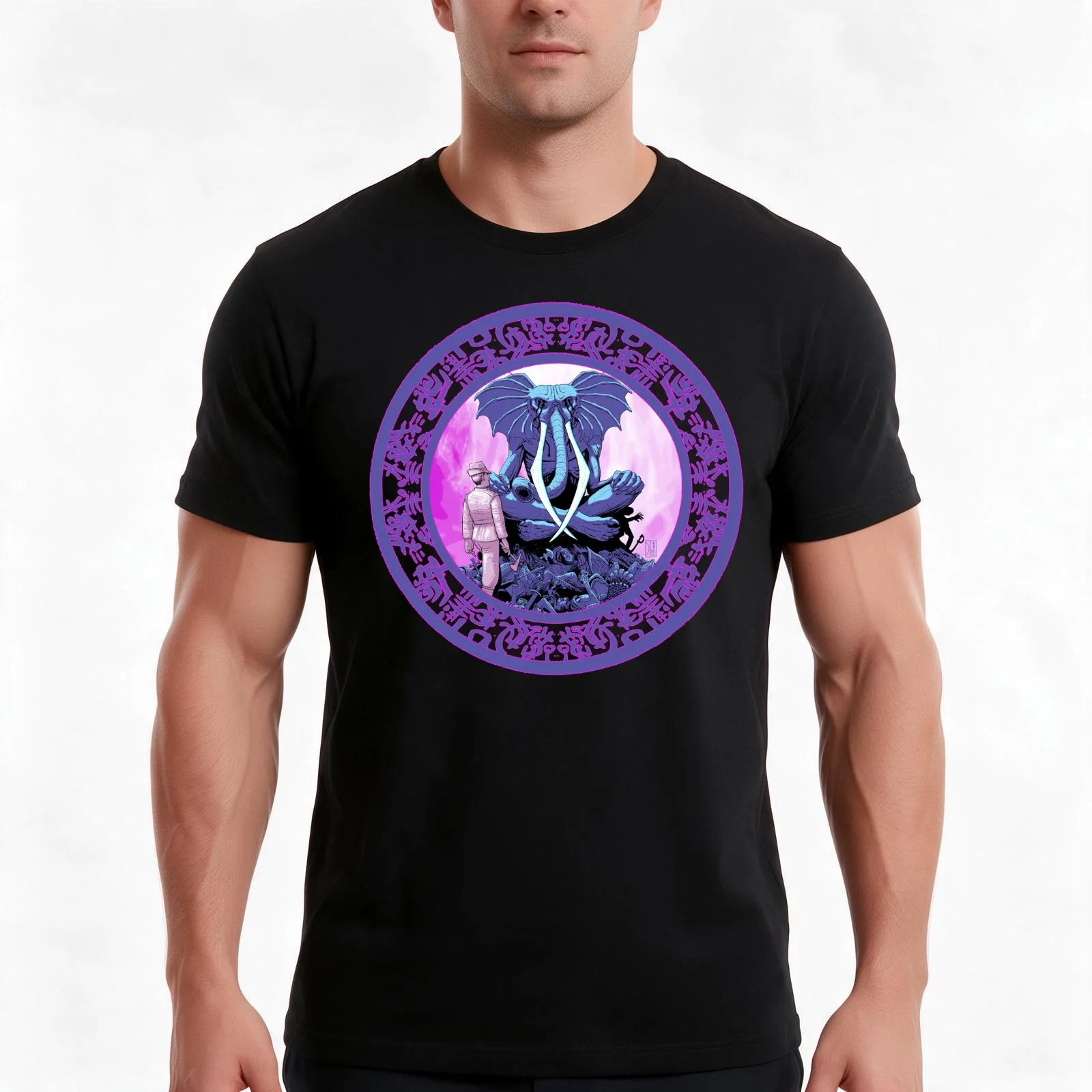 It Waits T-Shirt, Summer Casual Cotton Tee, Oversized Streetwear Tops, Vintage Graphic Print, Loose Fit Short Sleeve