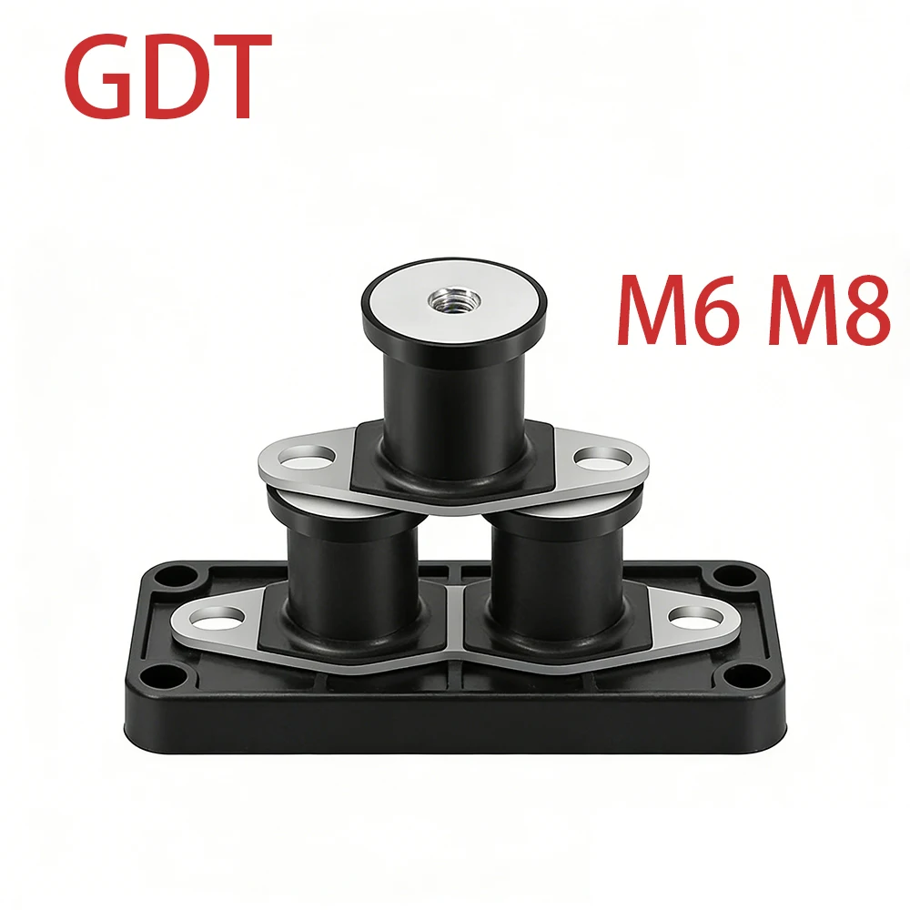 

Dia 20x15mm-40x25mm GDT Internal Thread Fixed Plate Type I-Shaped Rubber Shock Absorber Seat Shock-Absorbing Rubber Pad M6 M8