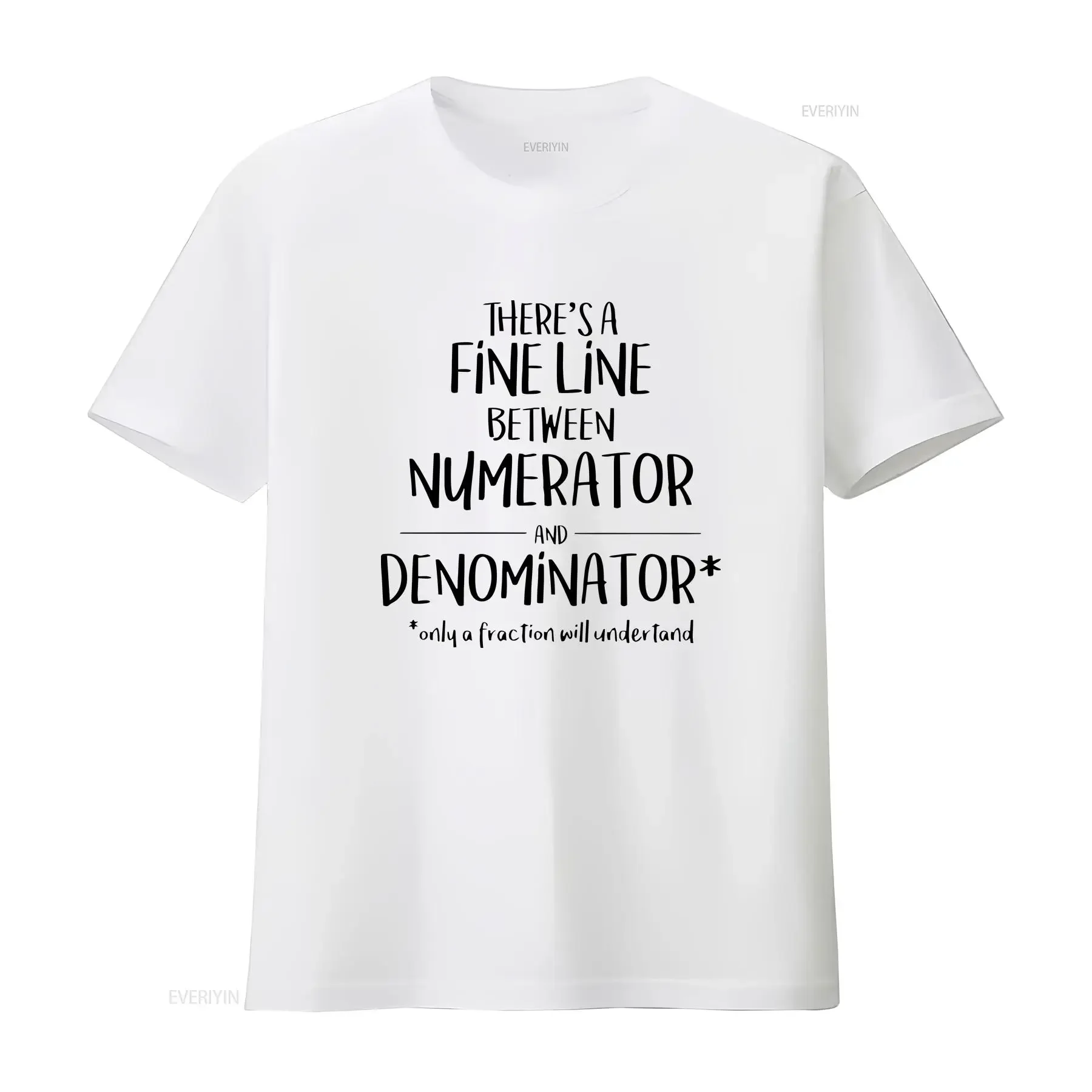 Numerator And Denominator SweaT T Shirt Funny Math Teacher For Statistician Women Mathematician vintage Washed Casual Slightly