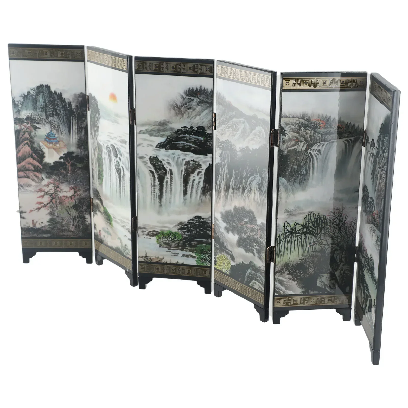 Decoration Screen Divider Commemorative Home Partition Crafts Office Wooden Separator Retro Wall Chinese Privacy