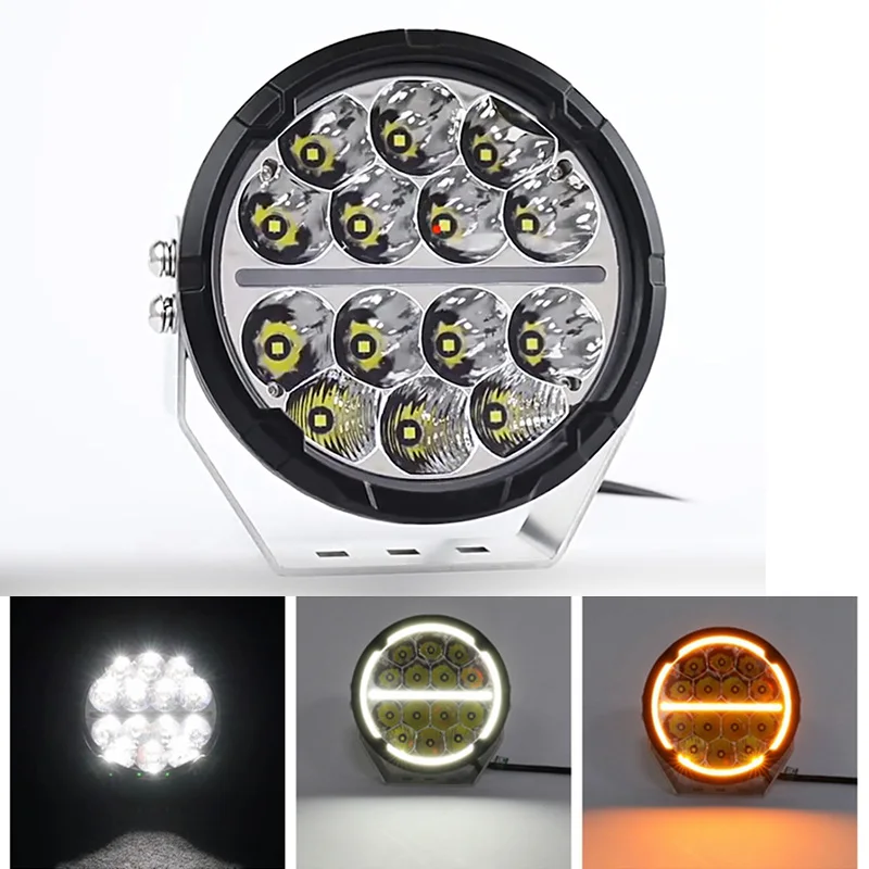 7inch LED Work Light for Offroad Pick-Up Truck ATV UTV 4WD 4x4 300W/set Led Driving Light+DRL+Turn Signal