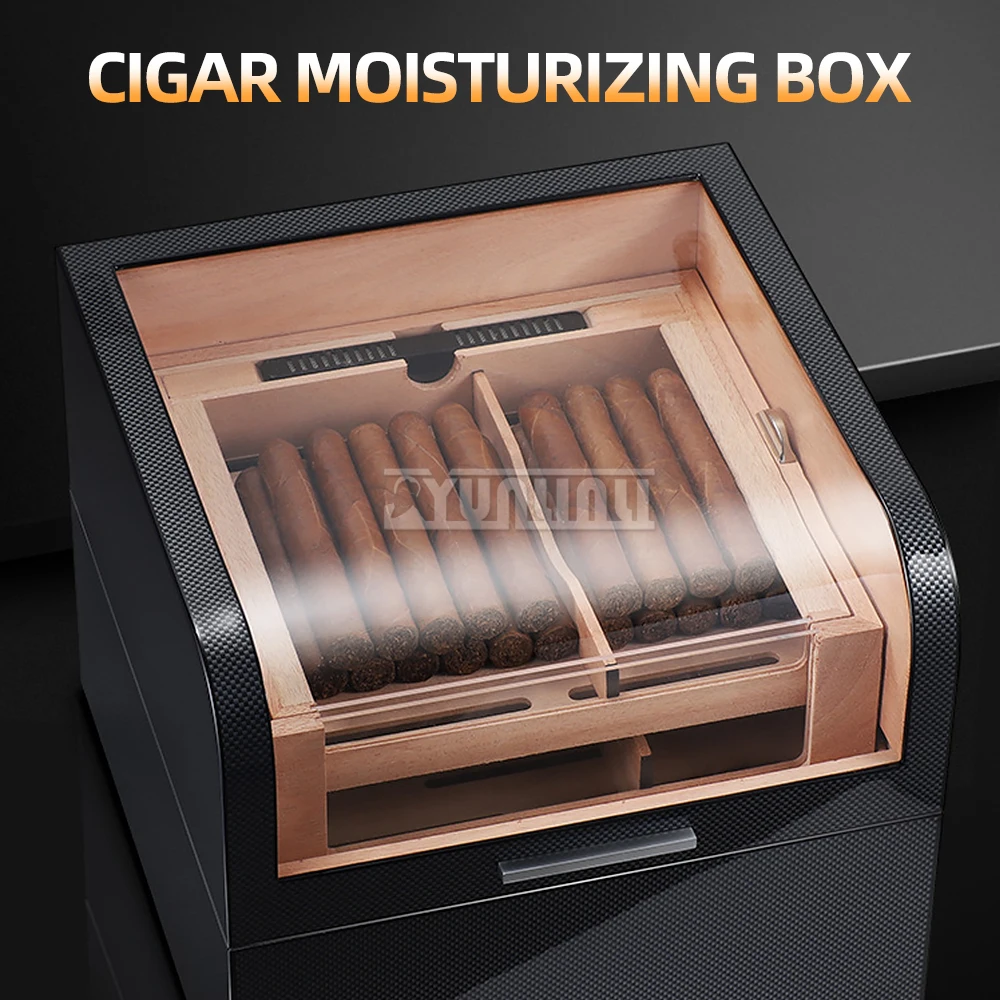 三層シガーケース 大容量 高級木製ヒュミドール 収納シガーボックス