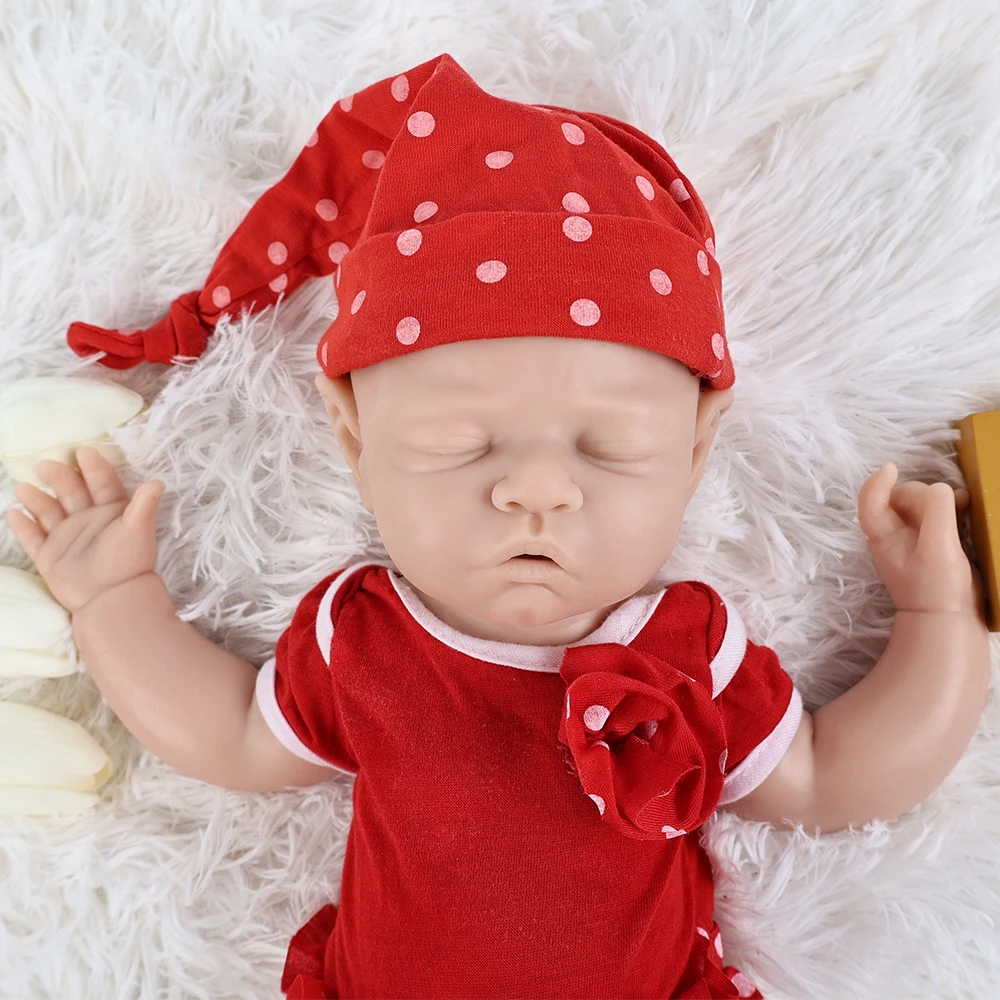 IVITA Soft Unpainted Silicone Reborn Doll Wholesale Lifelike Newborn Realistic Baby Dolls Kids Christmas Toys