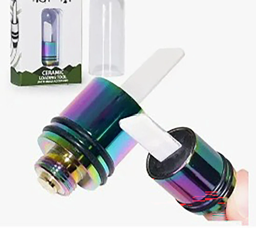 Single Hot Knife 510 Ceramic Heat Tip Coil with Cover Cap 11.5mm Rainbow Gold Silver Cut Wax Accessory Tool