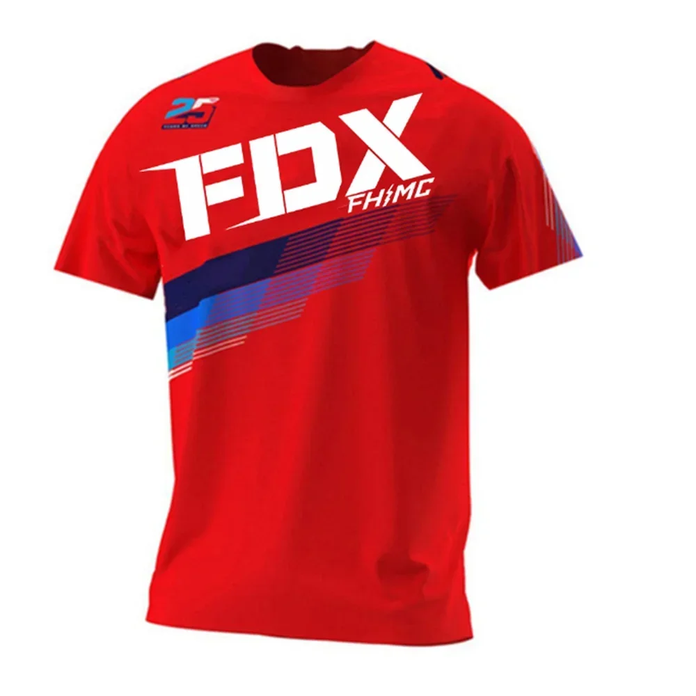 FDX FHMC cycling loose rider Jersey motorcycle DH cross country sportswear BMX MTB endurance race mountain bike breathable shirt