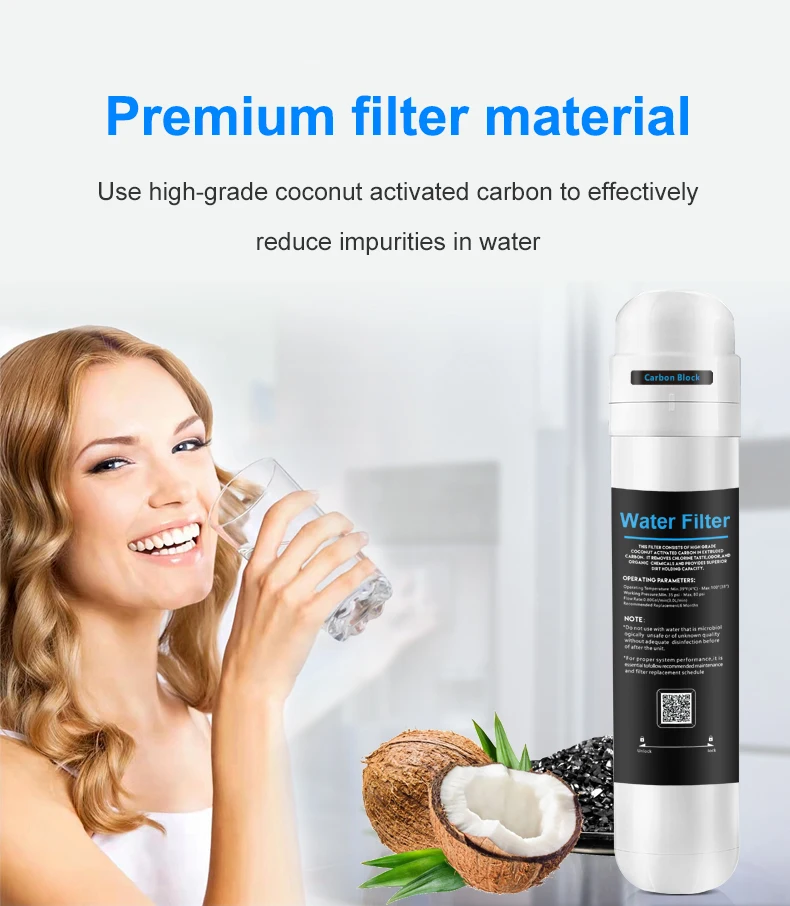 K5（3pcs）Acting Calcium Carbon Water Filter For Instant Boiling(Multipurpose filter element for refrigerator under sink）