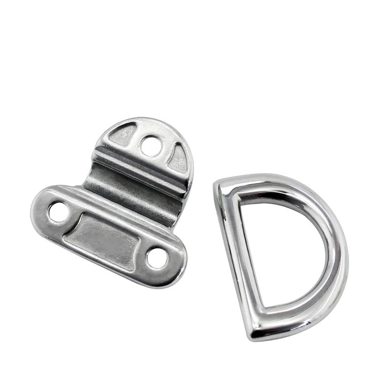 6/8/10mm Boat Recessed Hatch D Shape Pull Handle 316 Stainless Steel Flush Lift Ring Deck Hatch Pull Handle Marine Hardware