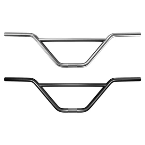 FunSea-Bicycle Guide, Wheelie Dublê Cruiser, große BMX-Gurtstange, Chromoly 4130 für 22,2 mm Stangenzyklus, Chrom-Schwarz Zeus2 10 Hauptverkäufe BMX Street Willkommen - №8