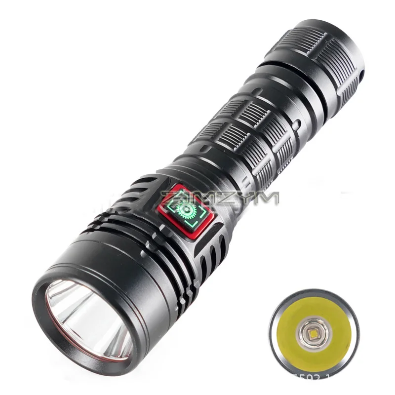 

10W Rechargeable Flashlight Super Bright Long-Range With Type-C Wire Aluminum Alloy Detection Light for Night Fishing