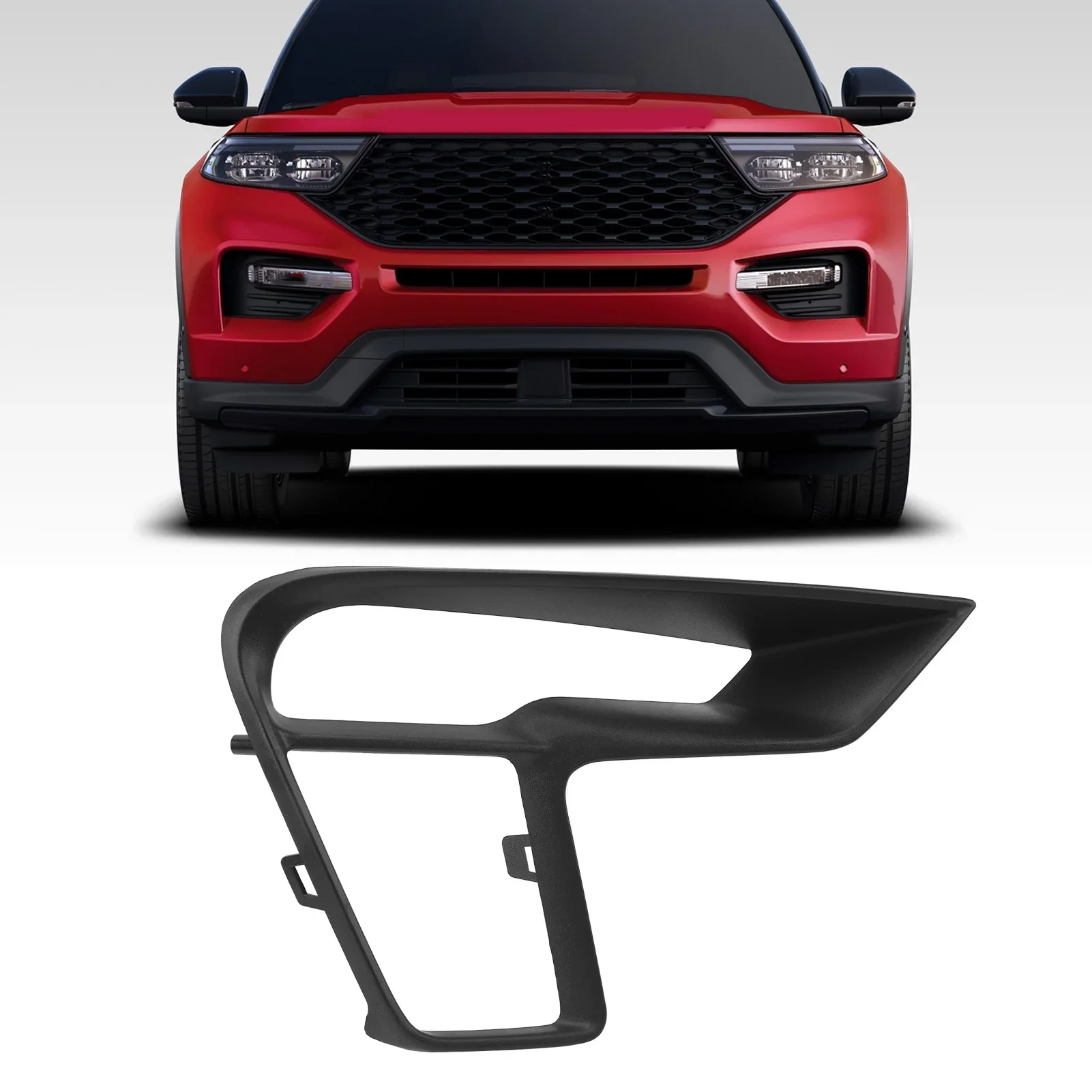 

Накладка противотуманной фары, перфорированная рамка противотуманной фары, ABS OEM JB5Z17E811BA JB5Z17B968BA для Ford Explorer 2018-2020, замена