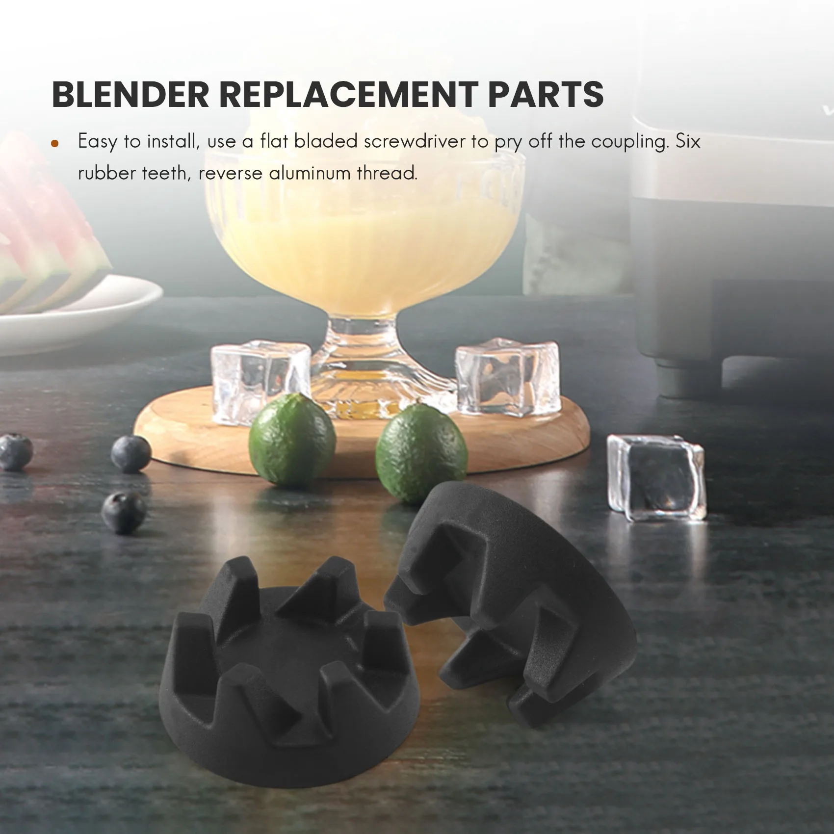 

A11I 9704230 Blender Coupler with Spanner Kit Replacement Parts Compatible with for KSB5WH KSB5 KSB3 Driver (5 Pcs)