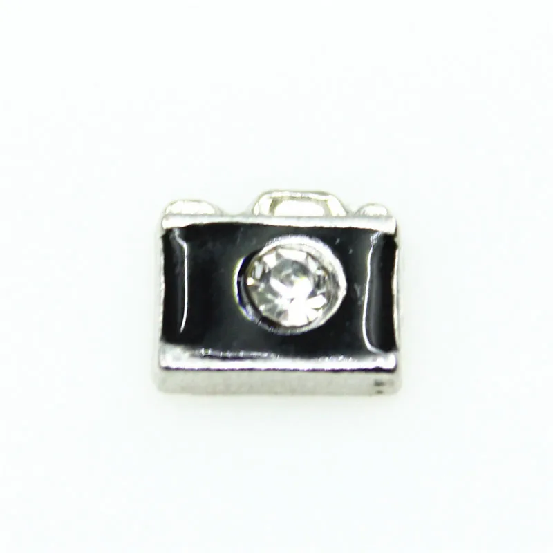 20pcs/lot Projector Camera Enamel Floating Charm Fit Glass Memory Lockets DIY Jewelry Accessory