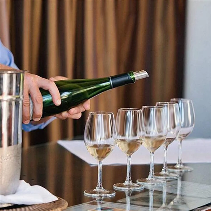 

900 Pcs 3 Inch Silver Wine Pourer Discs Drip-Proof Drip Pouring Pour Spout Pour Wine Thin Slice