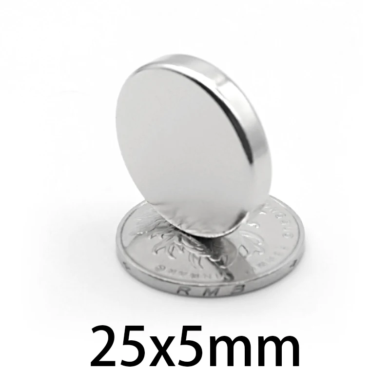 25x5 Powerful Magnets 25mmx5mm For Home Refrigerators, Offices DIY 25x5mm Round Magnet 25*5