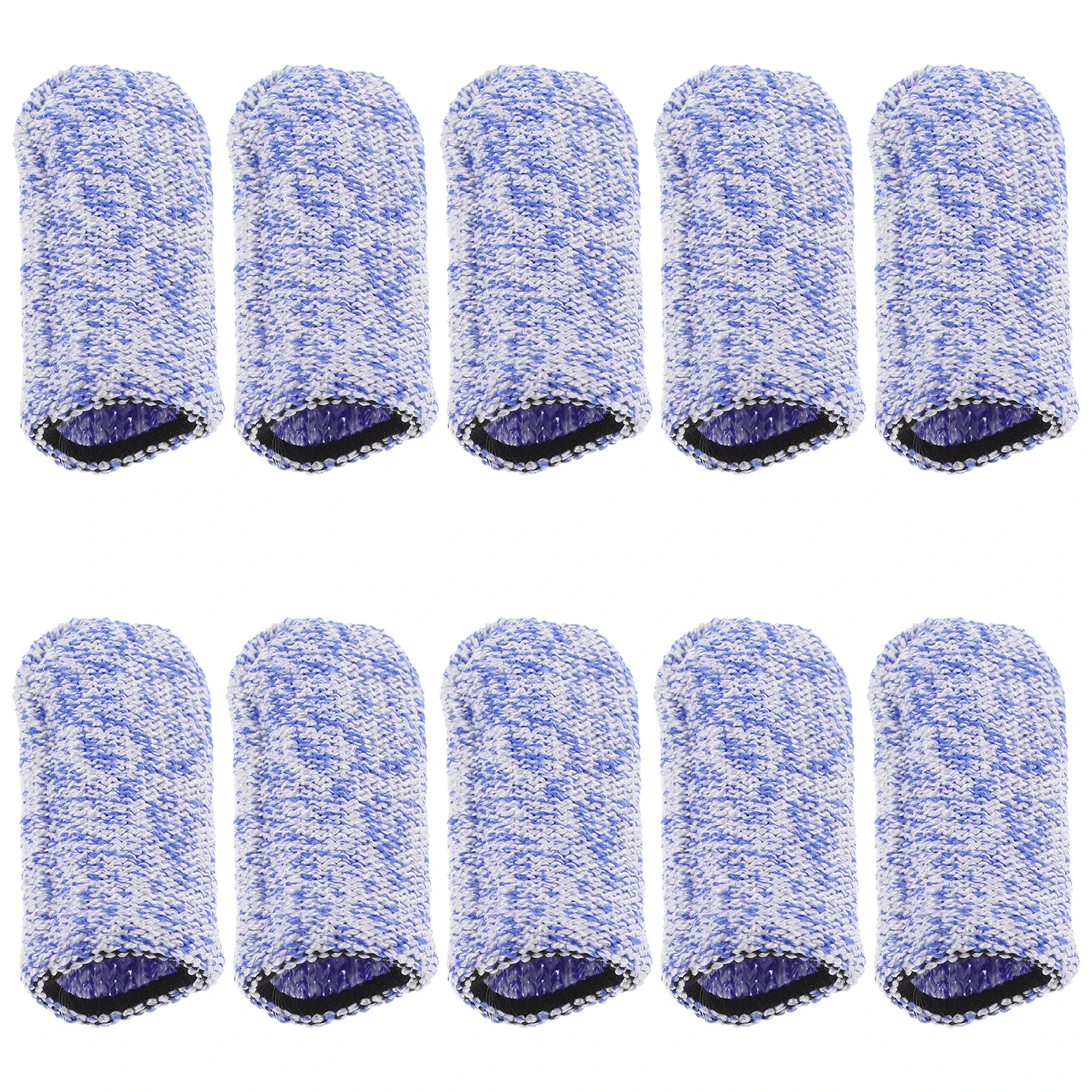 

10 Pcs Finger Thumb Fingertip Protector Reusable Blue Fabric Thumb Fingertip Guard Durable Daily Use Protect Household