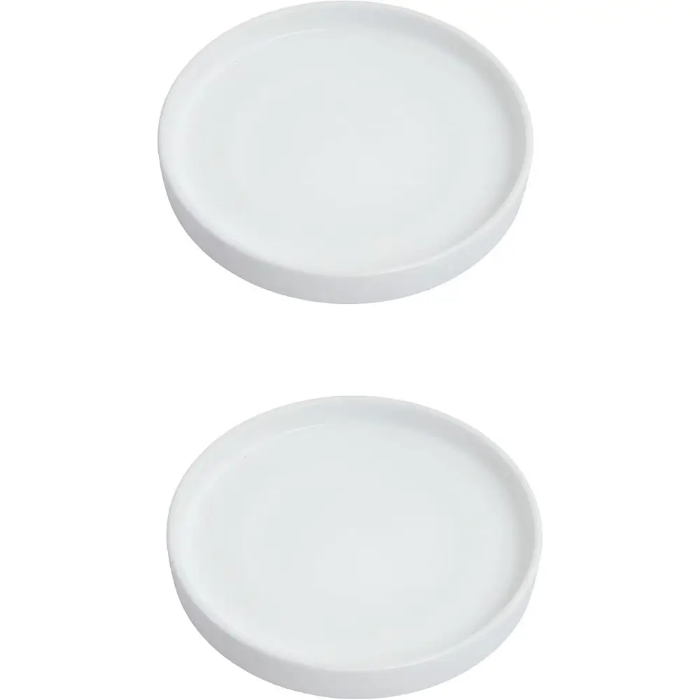 

Набор из 2 белых керамических поддонов для растений 12 дюймов с подставками