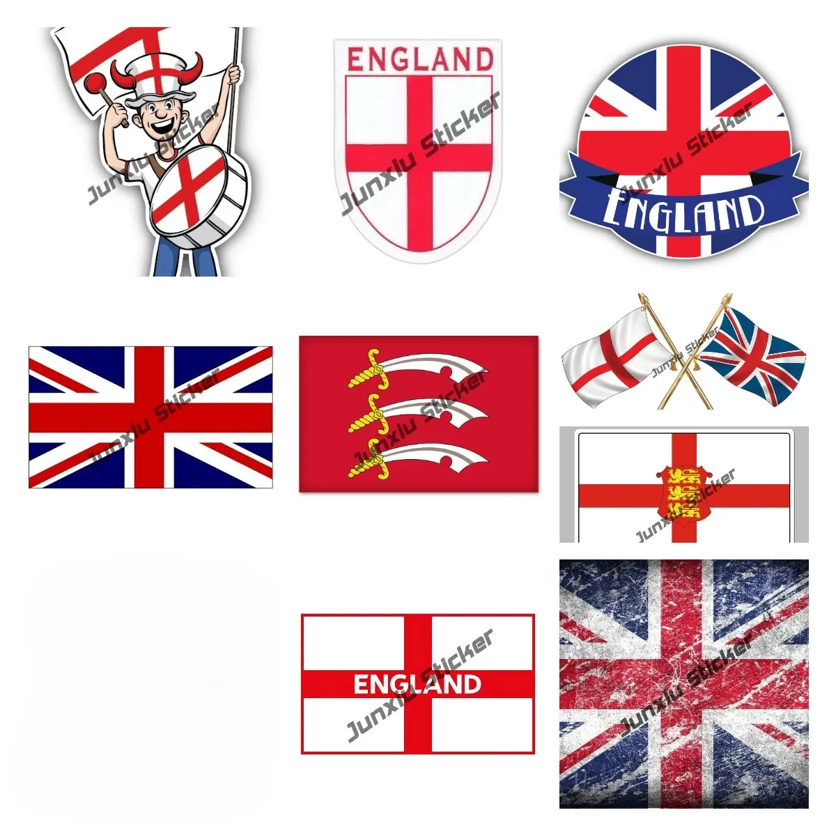 Creative England Stickers UK United Kingdom Flag Sticker Great Britain British Union Jack Auto Car Window Decal Bumper Sticker