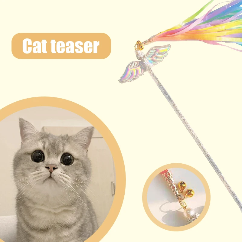 

Interactive Cat Toy Cat Stick Playing Kitten Playing Teaser Wand Toy Tassels Cat Wand Pet Supplies