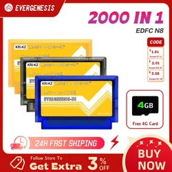 New EDN8 Optical Drive Emulator With 4G TF Card Supports 2000 files For Family Original Console Accessories FC N8 Memory Card