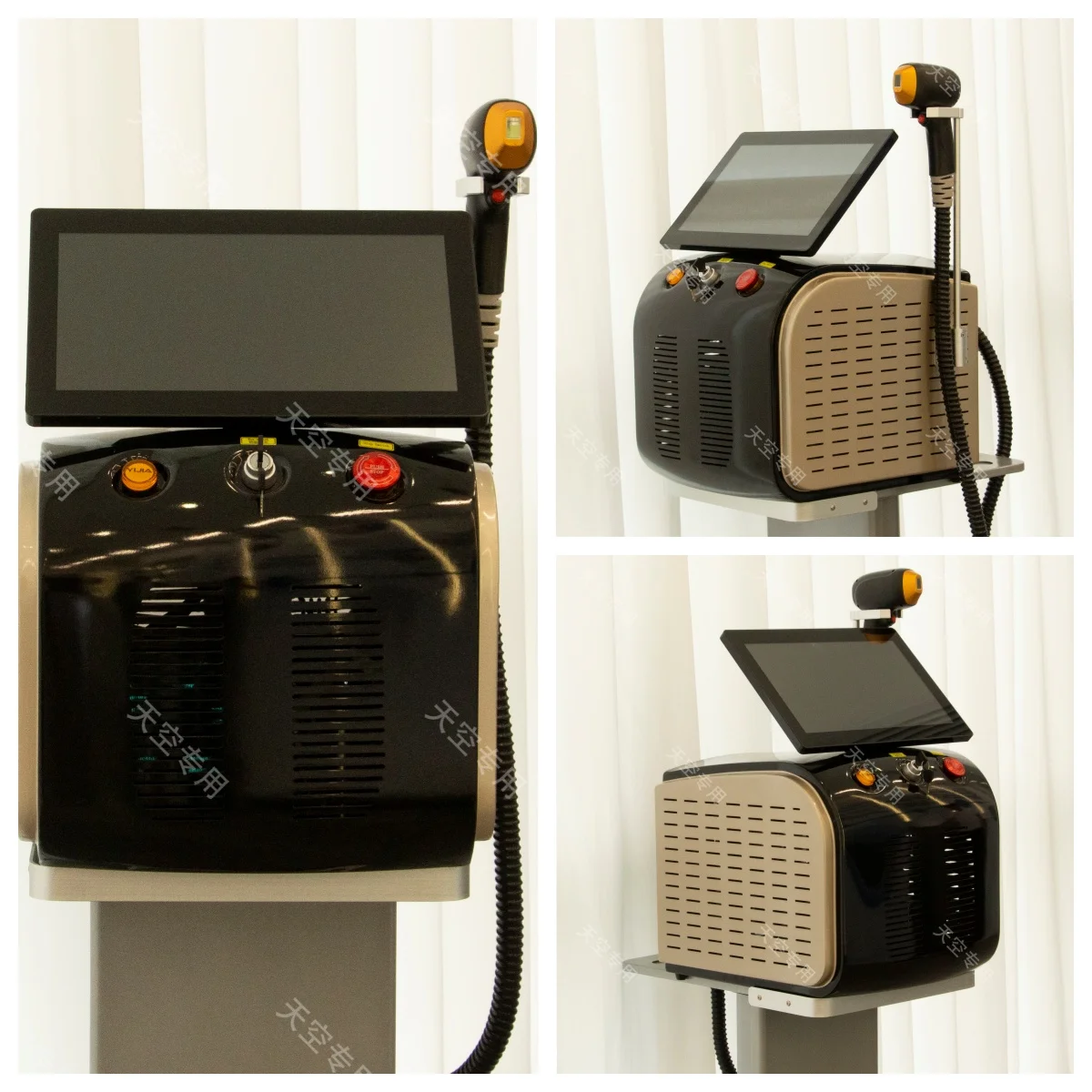 Dispositivo professionale per la depilazione laser a diodi 808 da 4000 W a 3 lunghezze d'onda 808 755 1064, depilazione permanente e indolore