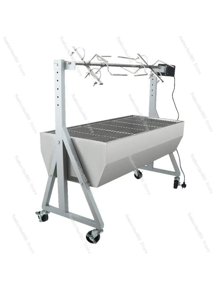 

Outdoor Picnic Roast One-Piece Sheep Grill Rack Barbecue Oven Automatic Rotating Electric Hand-Cranking Stainless Steel Grill