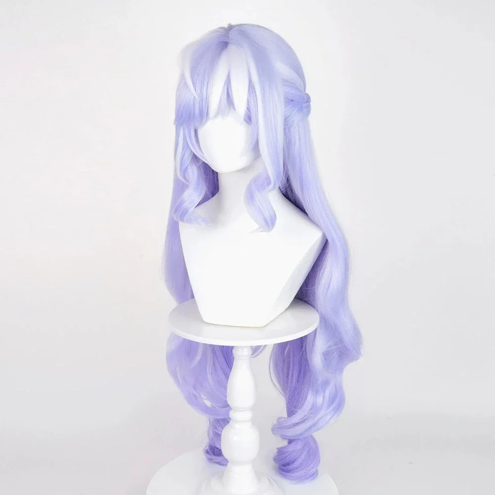 Anime Zenless Zone Zero Vivian Banshee 코스프레 가발 소녀 로리타 보라색 긴 곱슬 머리 내열성 합성 가발 할로윈