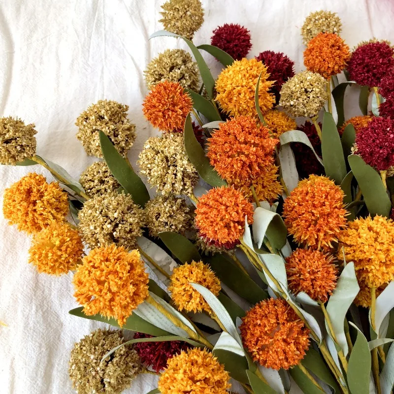 1 Stück 42cm Getrocknete Gänseblümchen Künstliche Blumenköpfe Heimdekoration Gartenornament DIY Hochzeitsdekoration Outdoor-Party-Zubehör – Detail 5