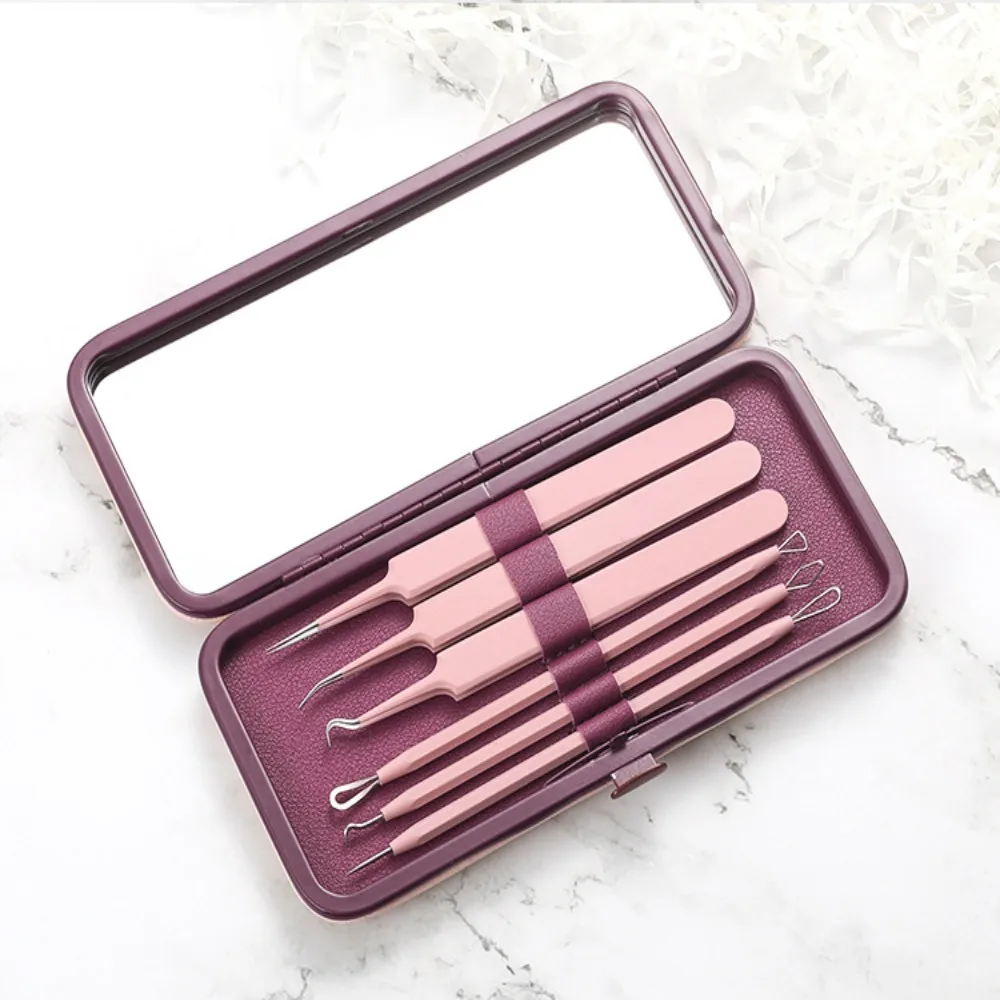 Brufoli cellulari ultrafine Clip per punti neri Strumento portatile leggero per la rimozione dell'ago per l'acne Facile da usare in acciaio inossidabile