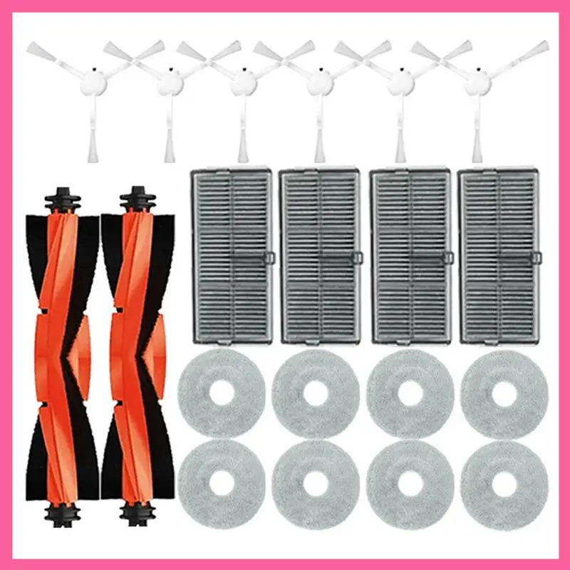

CMHI-For Xiaomi Mijia M30S D103CN Replacement Parts Accessories Consumables Main Side Brush Hepa Filter Mop Cloth