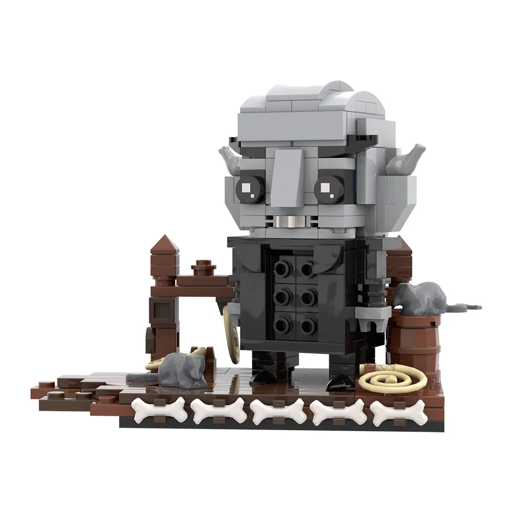 MOC Nosferatu BrickHeadz-Kit de bloques de construcción, película de terror, modelo de vampiro gótico, juguete, regalo para adultos