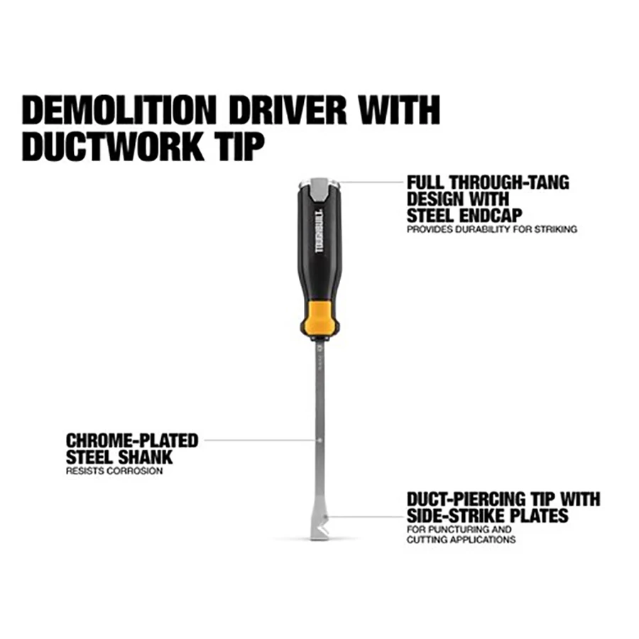 TOUGHBUILT TB-H5-D-X Demolition Screwdriver Knockout Piercing Screwdriver Hand Tools