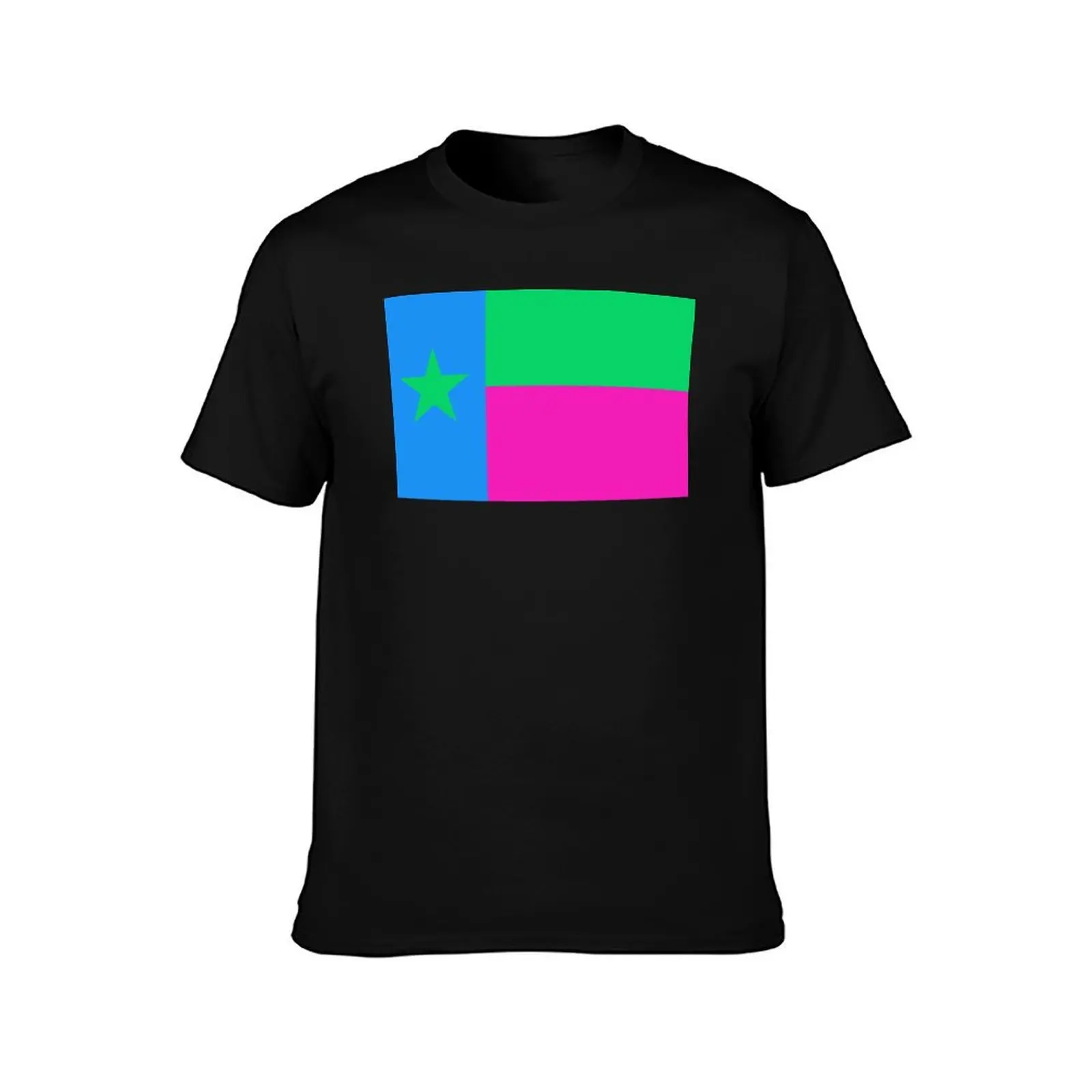 Texas State Polysexual Pride Flag T-Shirt man t shirt designer T-Shirt