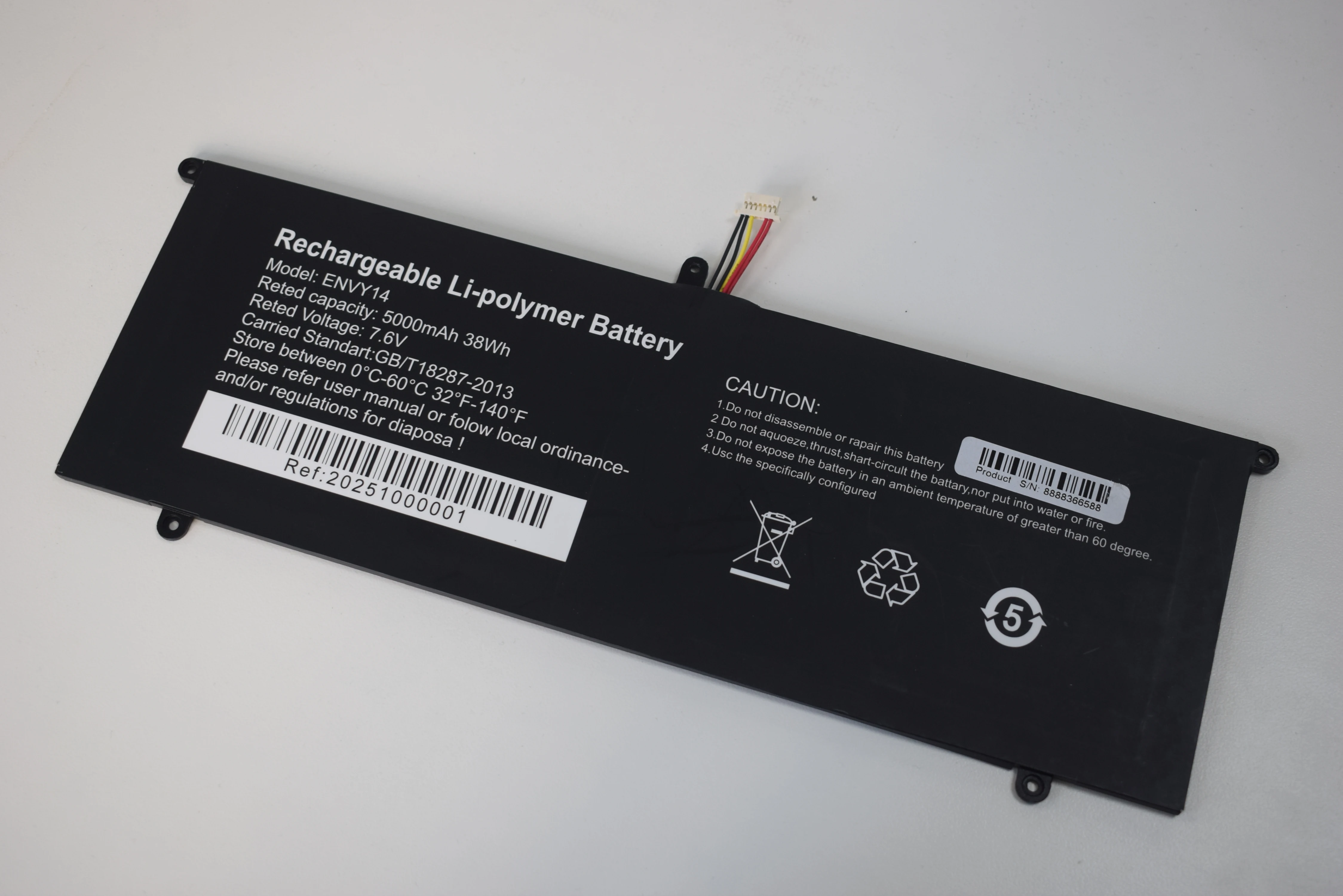 FRLESUI For Echips Envy 14 NX140A-R ENVY14 4081240P 7.6V 5000mAh For Ipason SmartBook P2 P2X P147JBN51 P147JBN52 Notebook