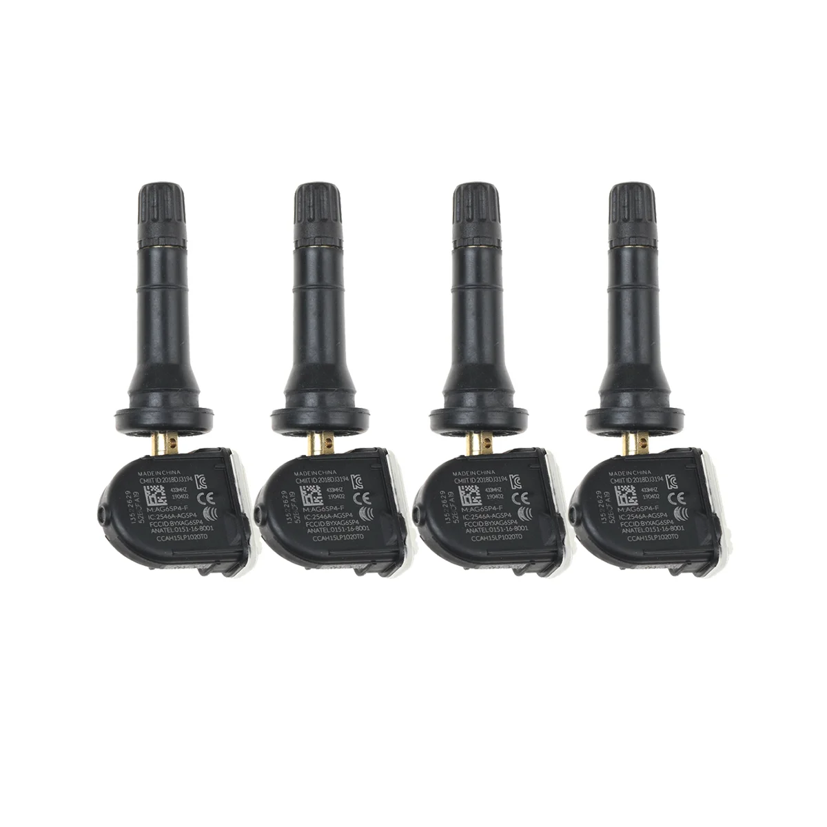 4 Pcs Tire Pressure Sensor 13522629 TPMS for Opel Antara Bolt Karl for Cadillac XT5 CT6 for Chevrolet Aveo Malibu 433Mhz