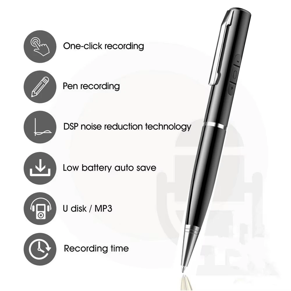 Professional Recording Pen 32G 64G 128G Portable Voice Recorder Dictaphone Digital Sound Record Device Long Time Audio Recorder