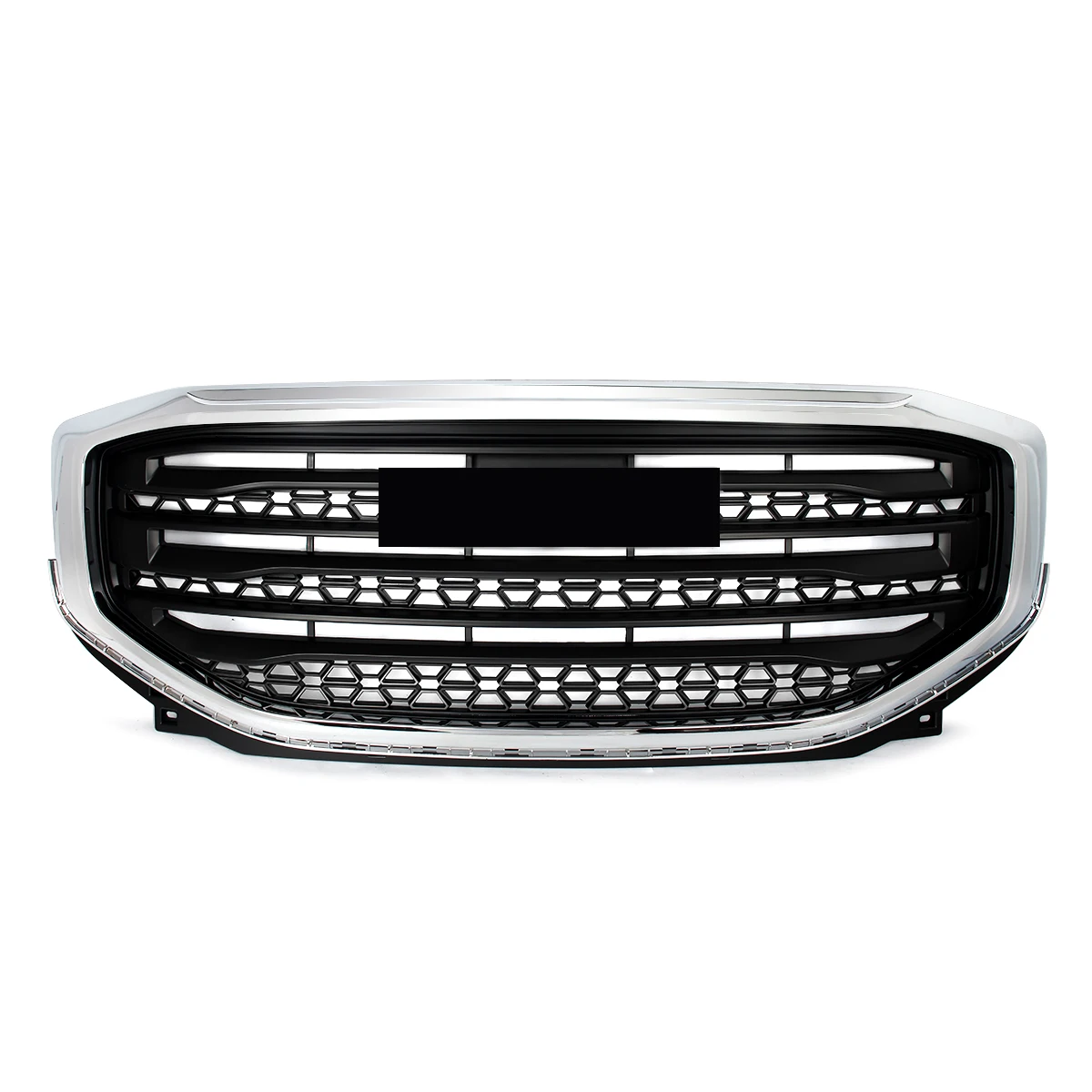 Front Grille Modify For 2017-2019 GMC Acadia SLE SL Front Upper Grille Bumper Grills Assembly Auto Exterior Parts Chrome+Black