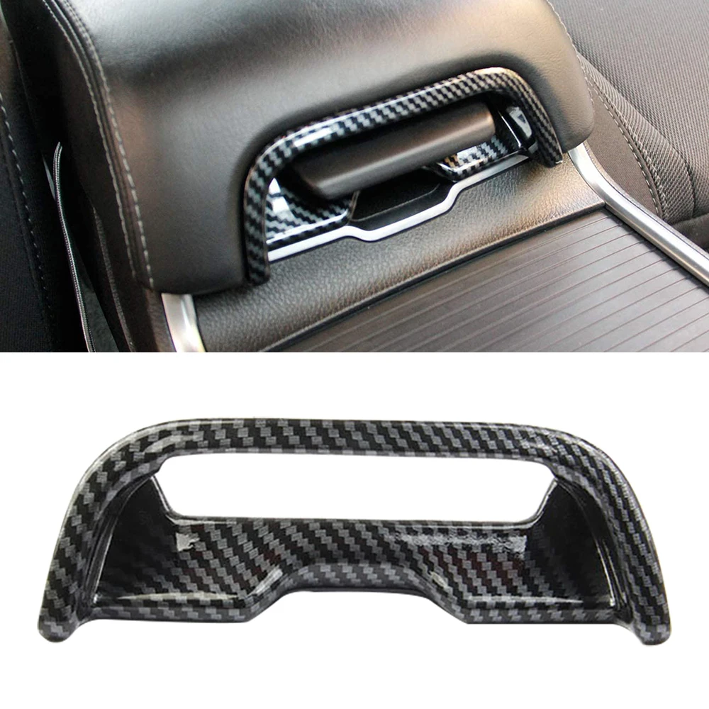 

Carbon Fiber look Car Center Armrest Box Switch Button Trim Cover For Dodge Charger 2016 2017 2018 2019 2020 2021