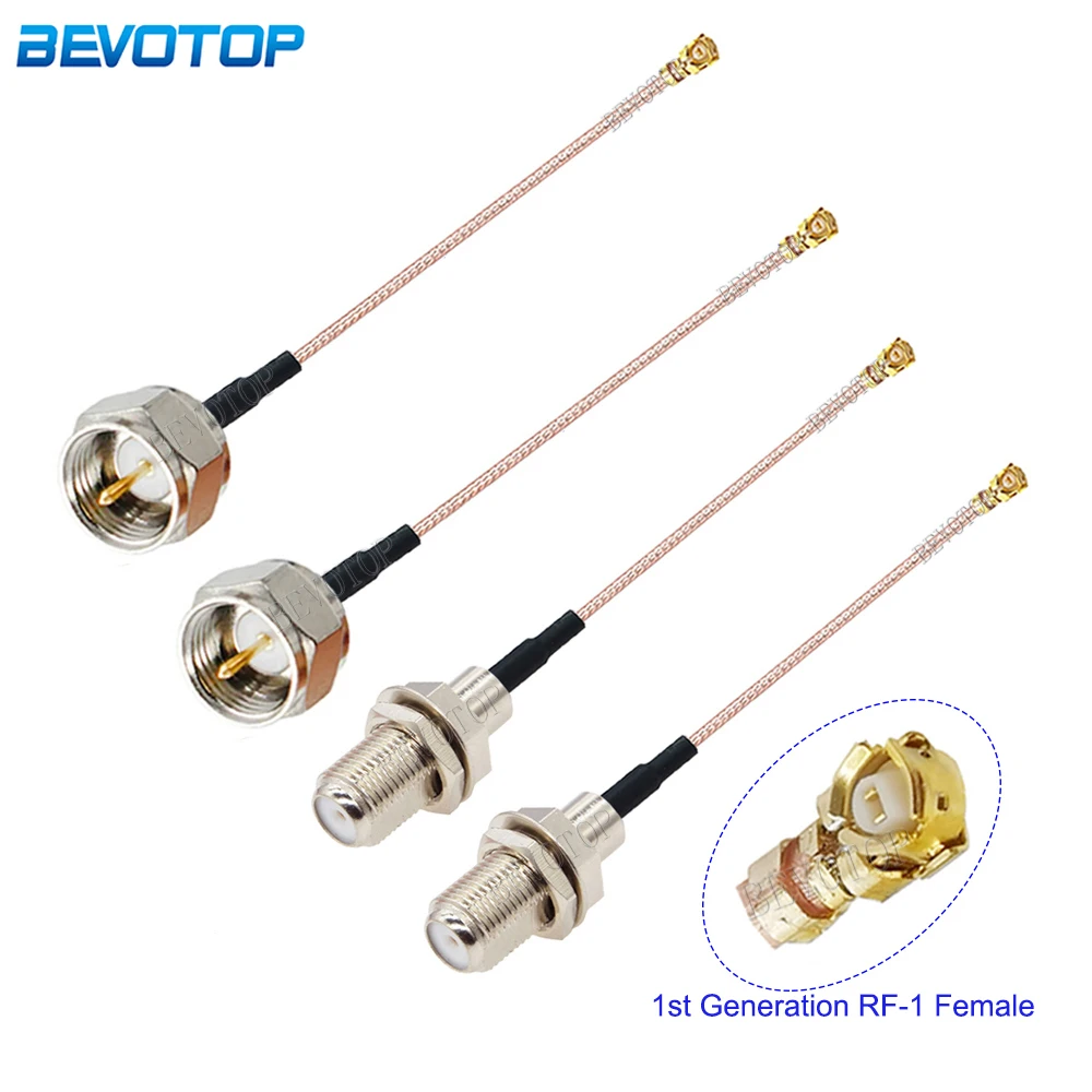1PCS RG178 F Male/Female to RF-1 Female 1st Generation Connector RG-178 Coaxial Pigtail WIFI 3G Antenna Extension Cable Cord