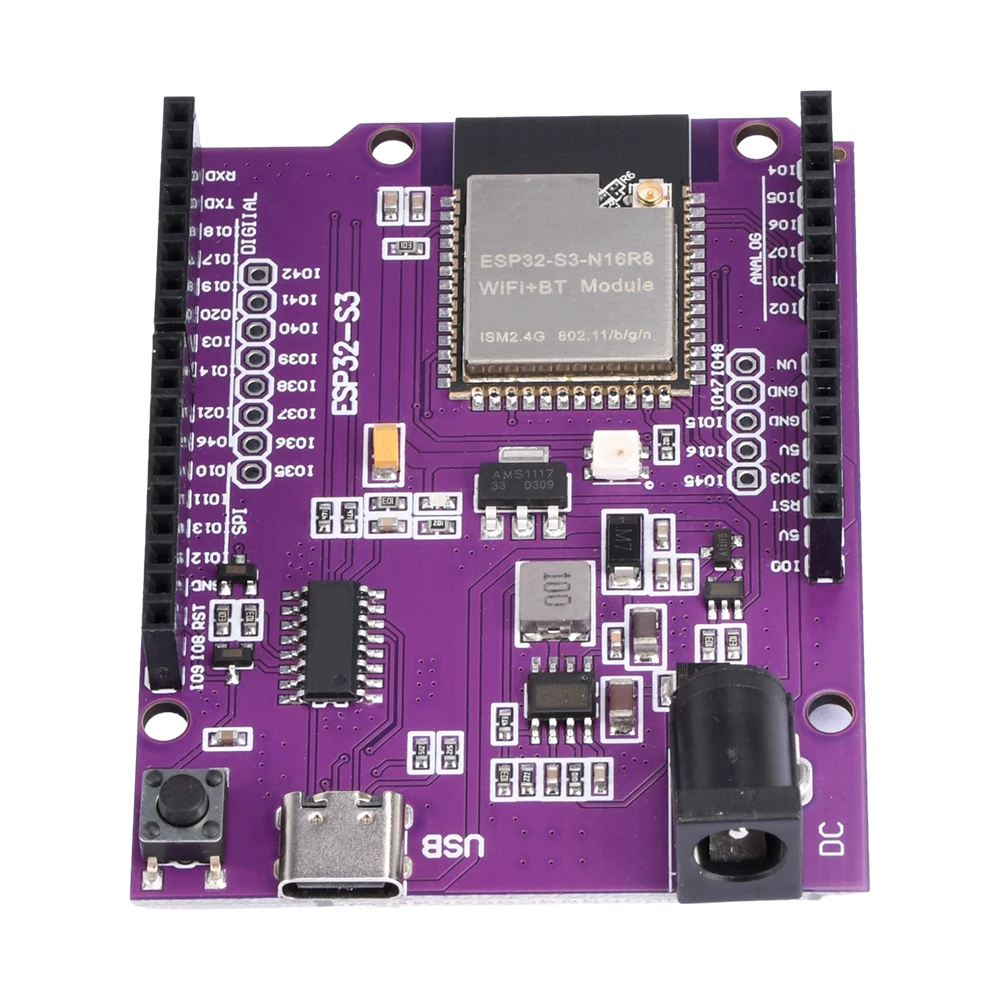 Type-C ESP32-S3 Development Board On-Board Wroom-1-N8R2 N16R8 WiFi Bluetooth-compatible Module Compatible with Devkitc-1 CH340C