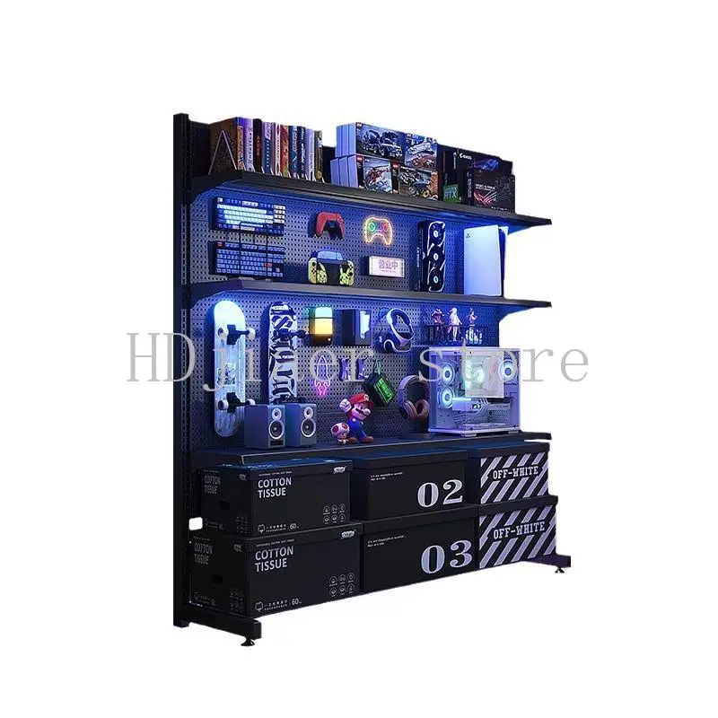 

Vertical Metal Pegboard Storage Rack Garage Hardware Tool Organizer Sports Equipment Holder No Drilling Home Storage Shelf