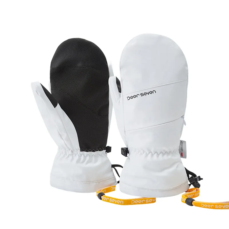 

Мужские и женские лыжные перчатки, студенческие теплые перчатки для активного отдыха, толстые перчатки, сенсорный экран, теплые и водонепроницаемые, защита запястья