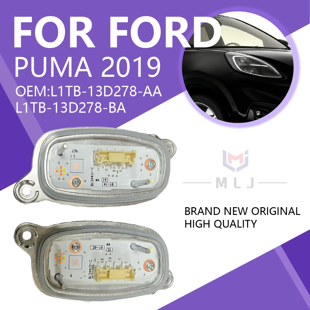 

For Ford Puma 2019 OEM L1TB-13D278-AA L1TB-13D278-BA LED Angel Eyes WHITE Module Car Daytime Running Lights Headlight Module