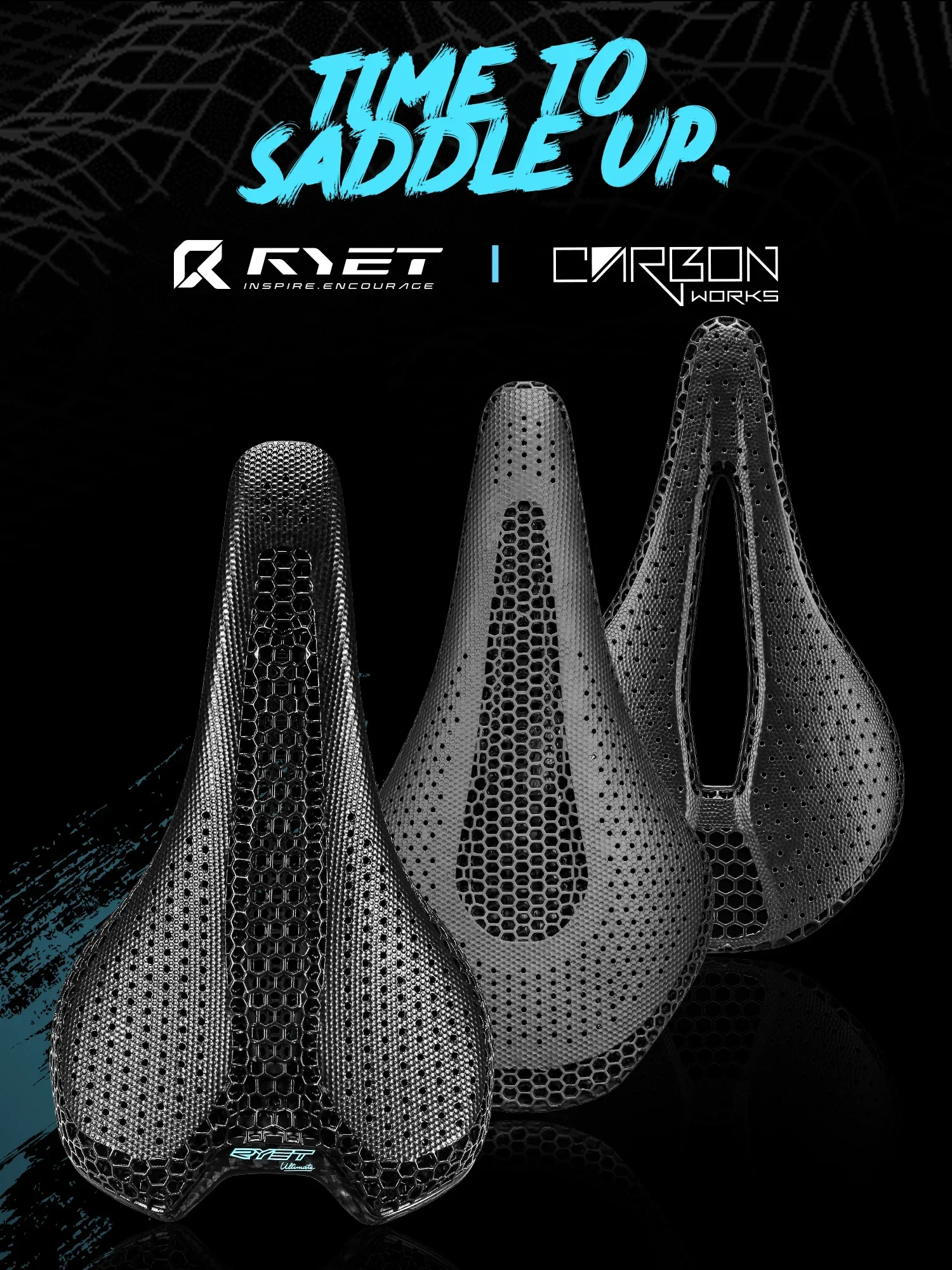 AliExpress RYET 3D Printed Full Carbon Bike Saddle 145mm 205g 7x9cm High Modulus Carbon MTB Mountain Cycling Performance Seat